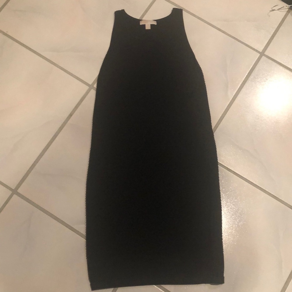Michael Kors black sleeveless midi dress